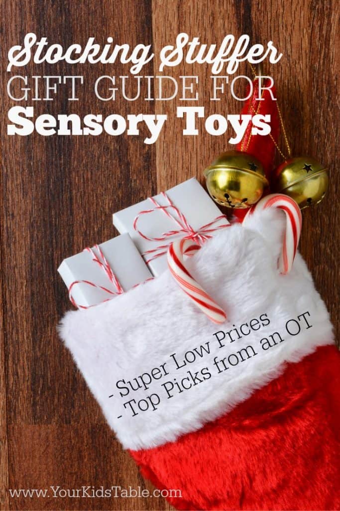 Want to give your kids some inexpensive and beneficial sensory toys this holiday? Don't miss these picks from a pediatric OT and mom. + Tons of expert sensory tips!