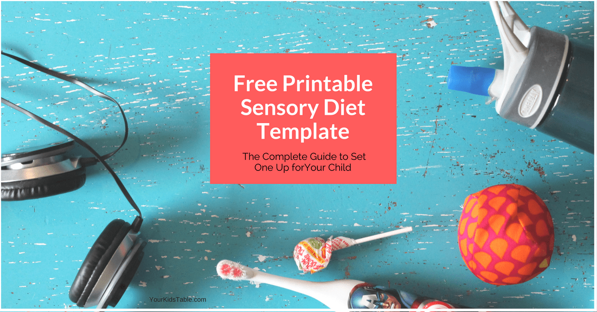 Free Printable Sensory Diet Template