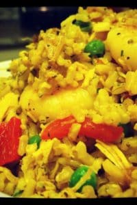 Cooking with Your Kid: Paella with Roasted Red Pepper