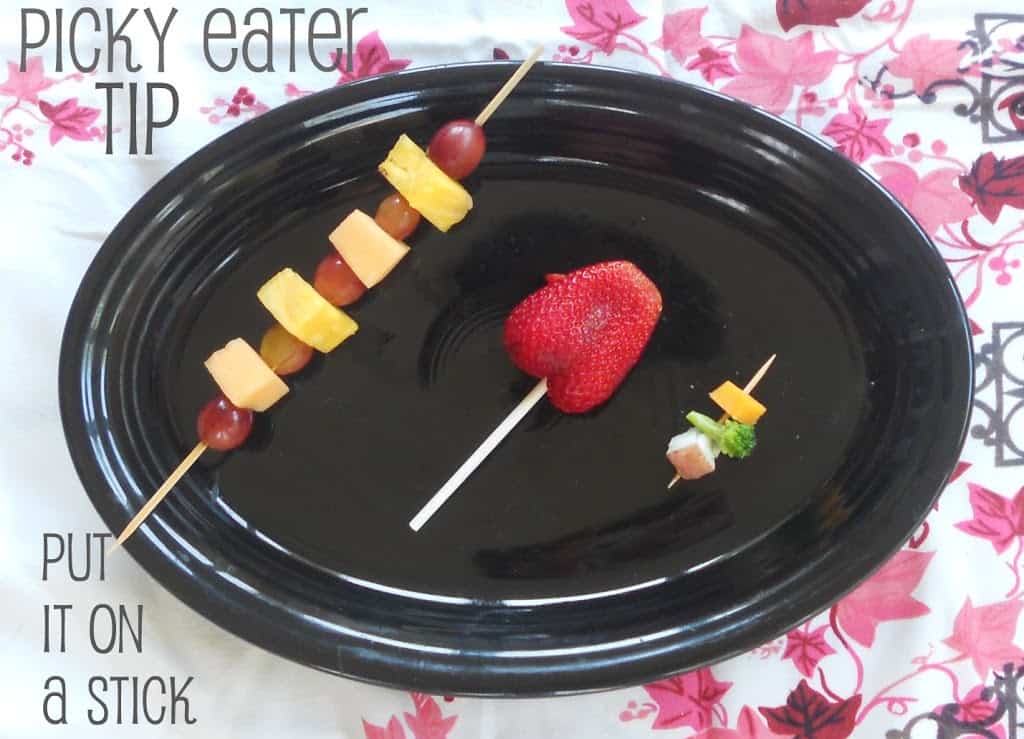 Picky Eater Tip: Put it on a Stick!