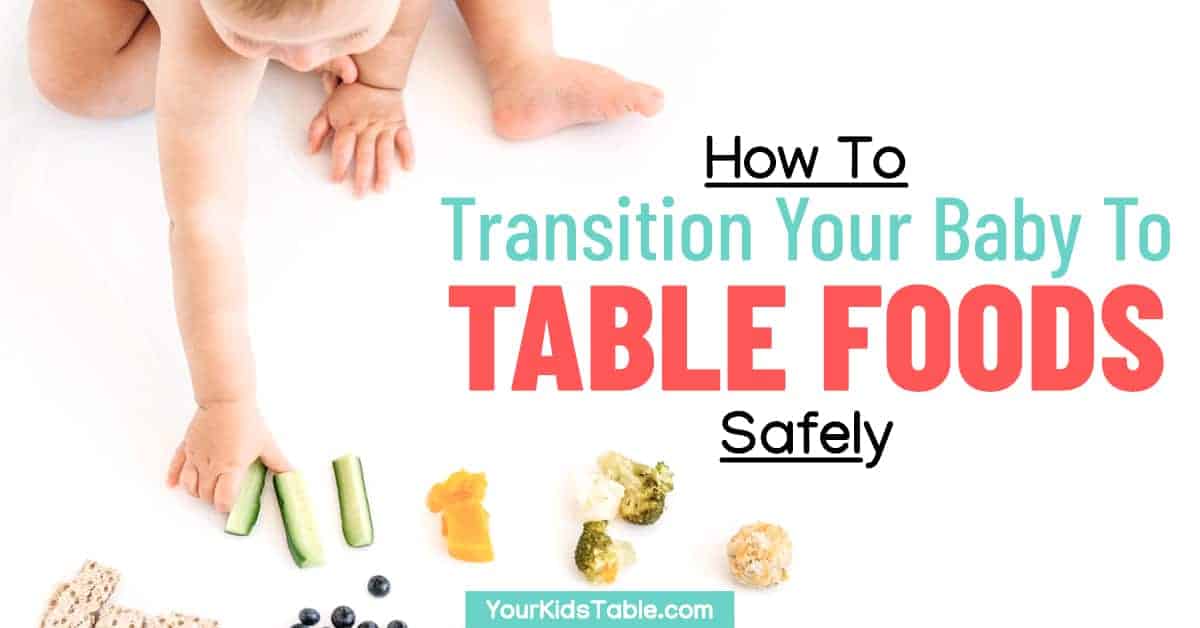 Textured Foods: How to Transition Baby from Puree to Table Food - MJ and  Hungryman