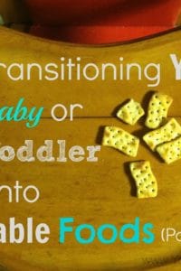 Transitioning Your Baby (or Toddler) to Table Foods