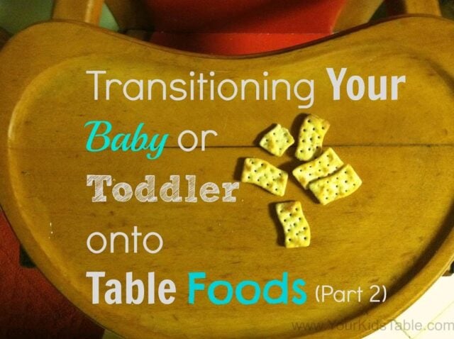 Transitioning from baby food to table food has never been more simple with this simple and easy to follow guide that's packed with tips and tricks!