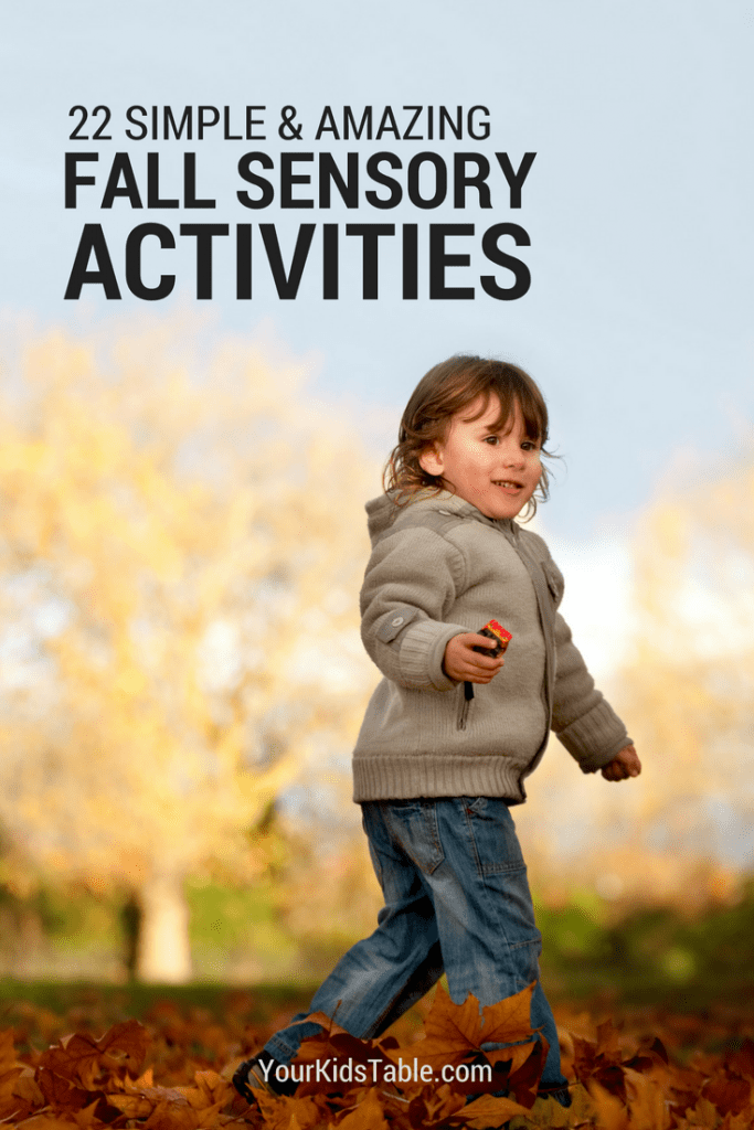 22 awesome and easy fall sensory activities that are perfect for toddlers, preschoolers, and kids!  