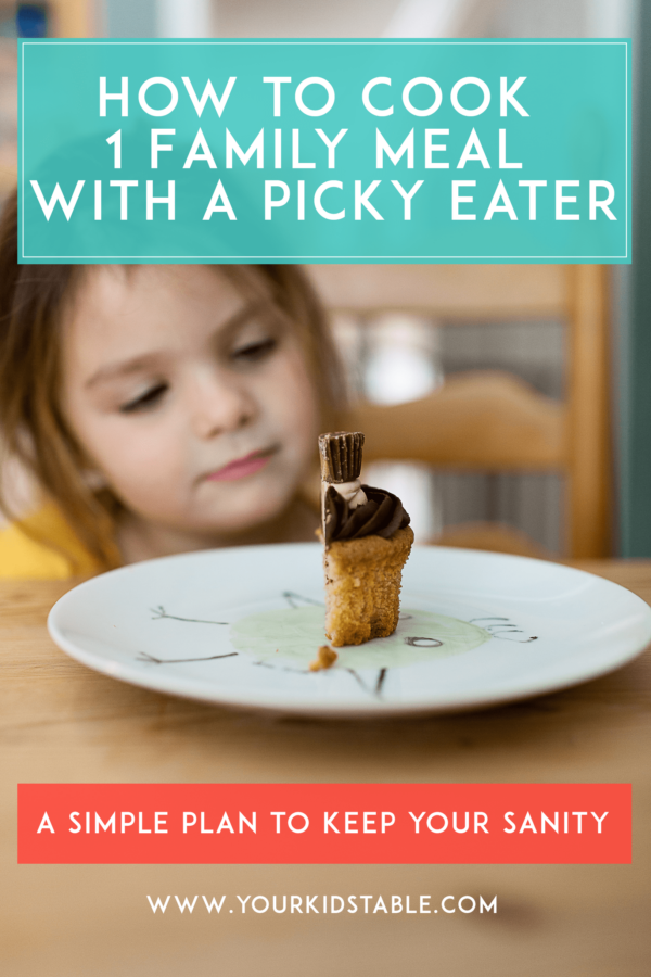 Having one family everyone can eat with a picky eater may seem impossible, but with simple plan you CAN make one meal for everyone to eat!