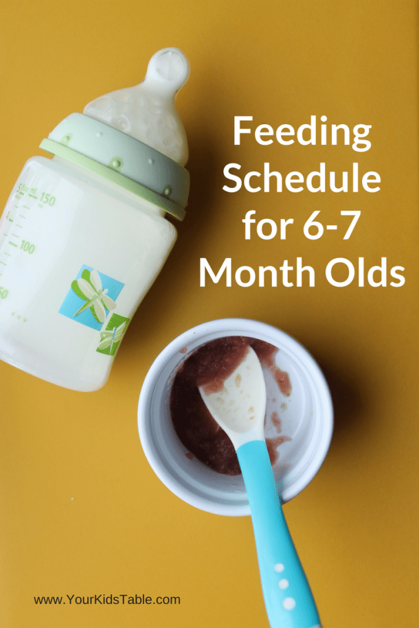 The Best 6 and 7 Month Old Feeding Schedule – So Easy to Follow