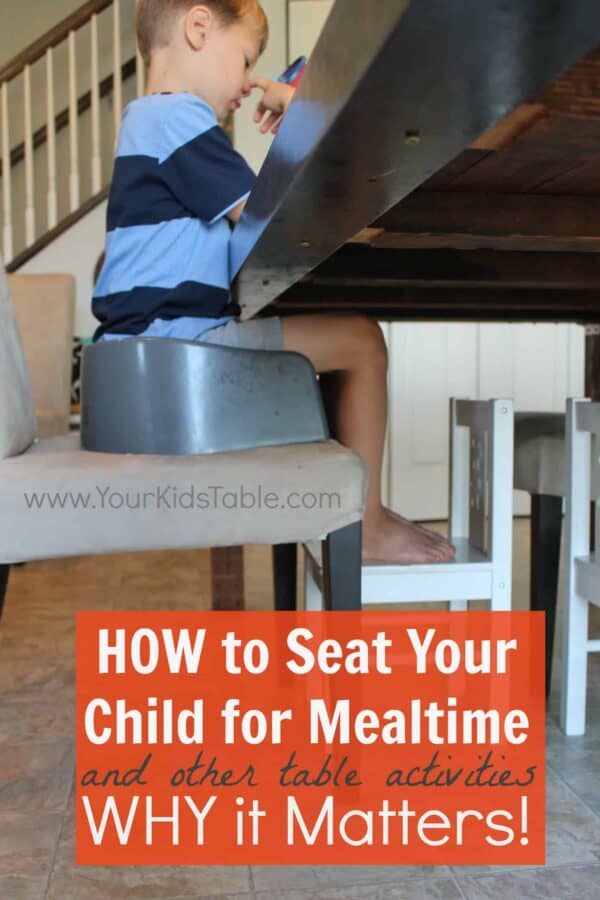 Proper Child Seating for Mealtimes