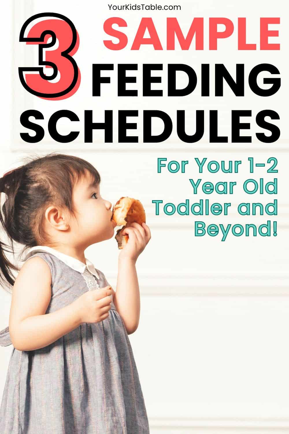 11, 12, and 13 months plus can be a difficult time to determine a toddler feeding schedule with so many transitions from baby food and bottles. Get these sample feeding schedules with milk for 1 year olds from a feeding expert and mom.