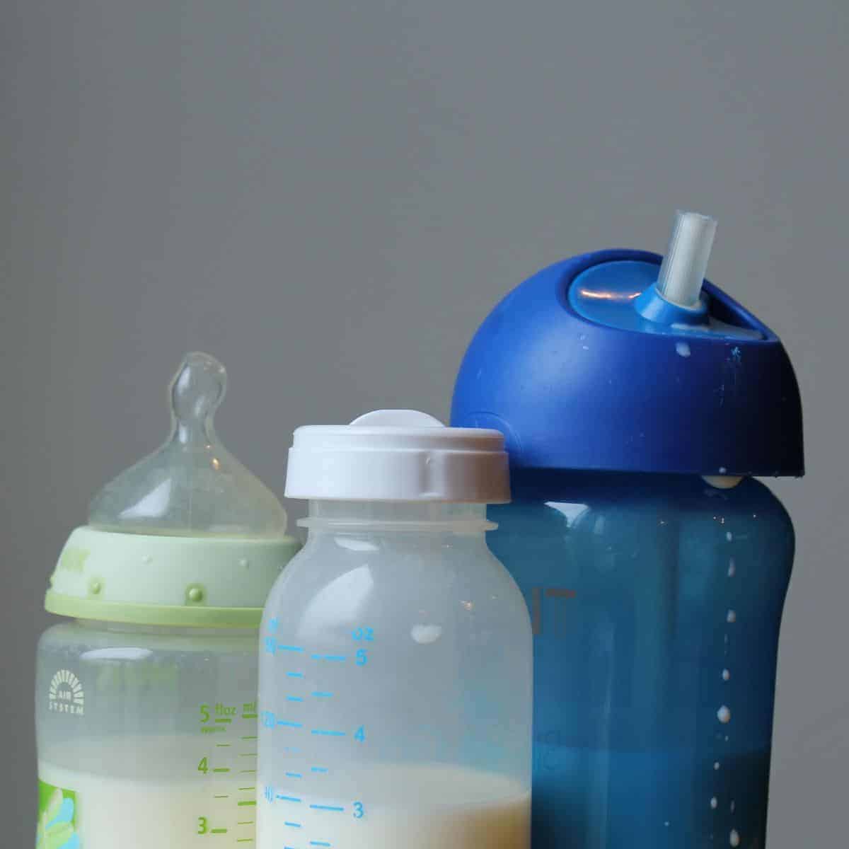 Learn how and when to wean off breast milk whether your baby is 1 year old, 15-months-old, or a toddler. OT and mom shares tricks for gently transitioning to milk, stopping nursing to sleep, and other weaning challenges.