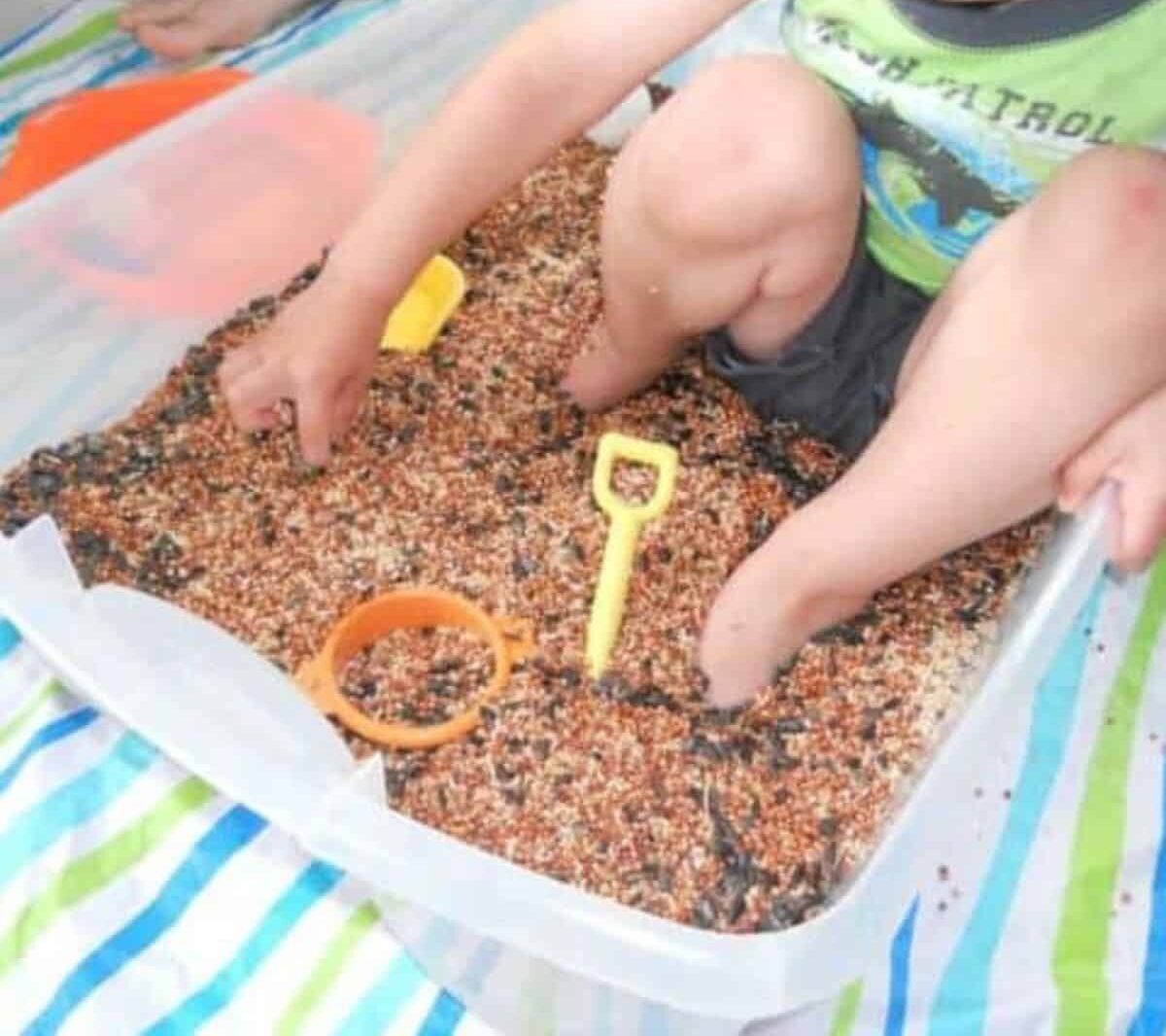 Use sensory seeking activities to calm and organize sensory seeking behaviors in your “wild” child or toddler that seems to never stop moving.