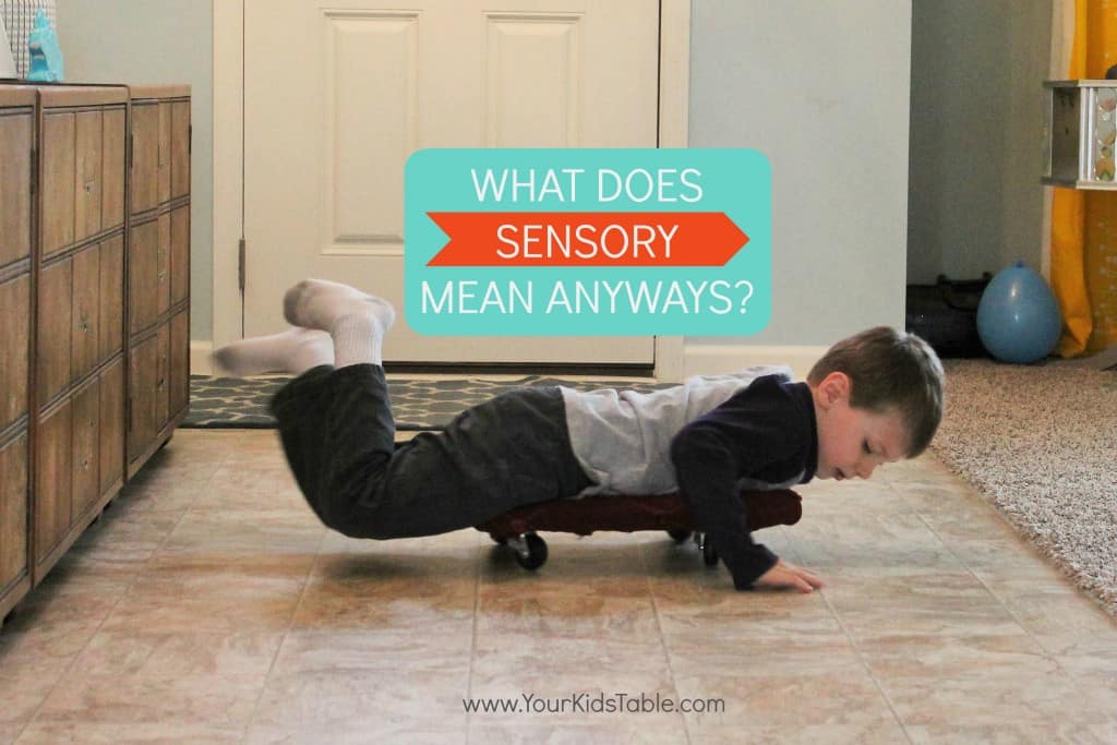 What is sensory? What does sensory processing mean?