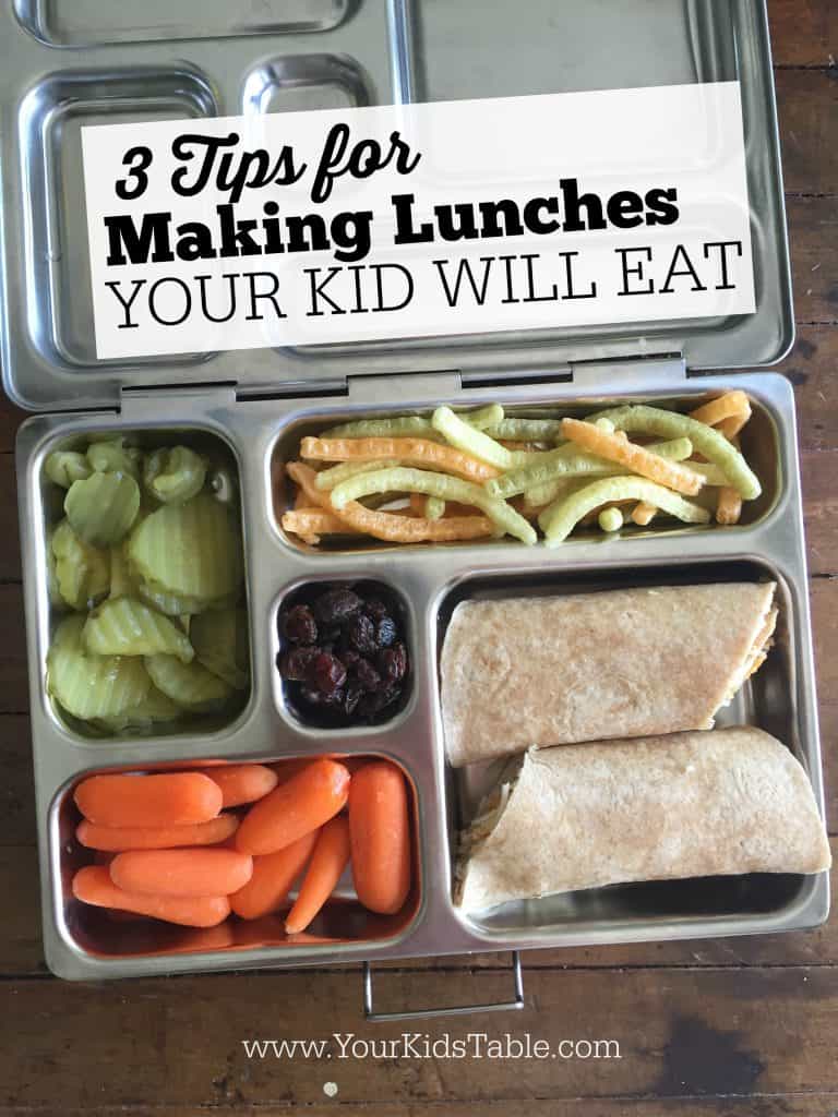 Tips for Packing lunches Your Kid will eat