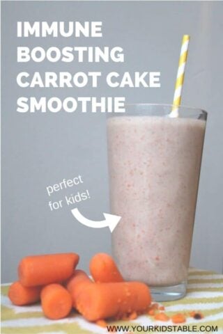 Immune Booster Carrot Cake Smoothie for Kids