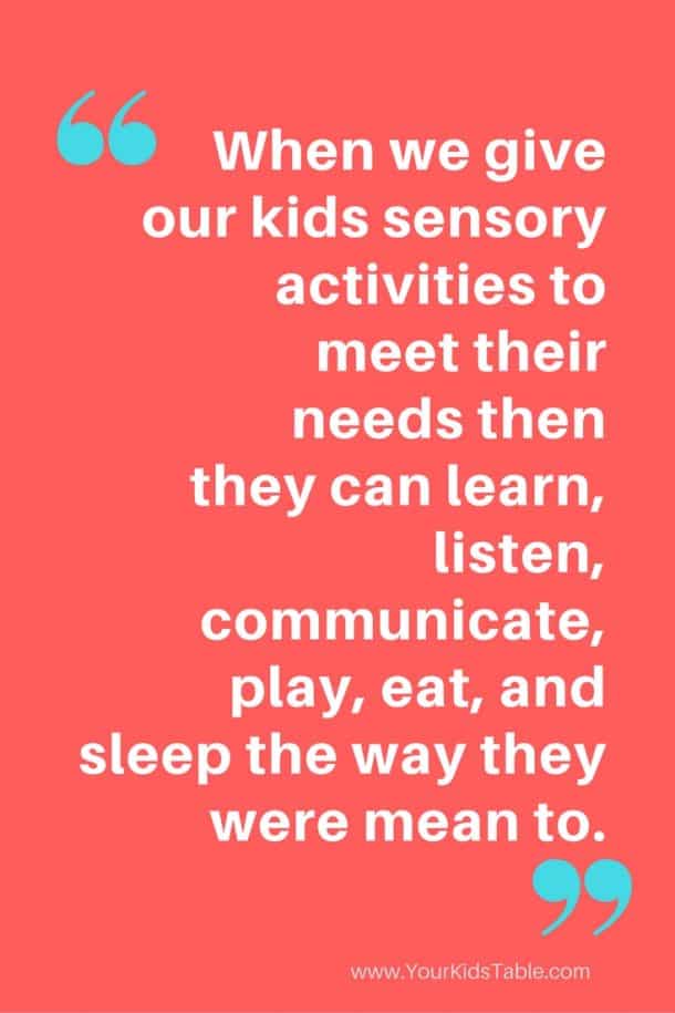 What is a Sensory Diet Does My Child Need One? Your Kid's Table