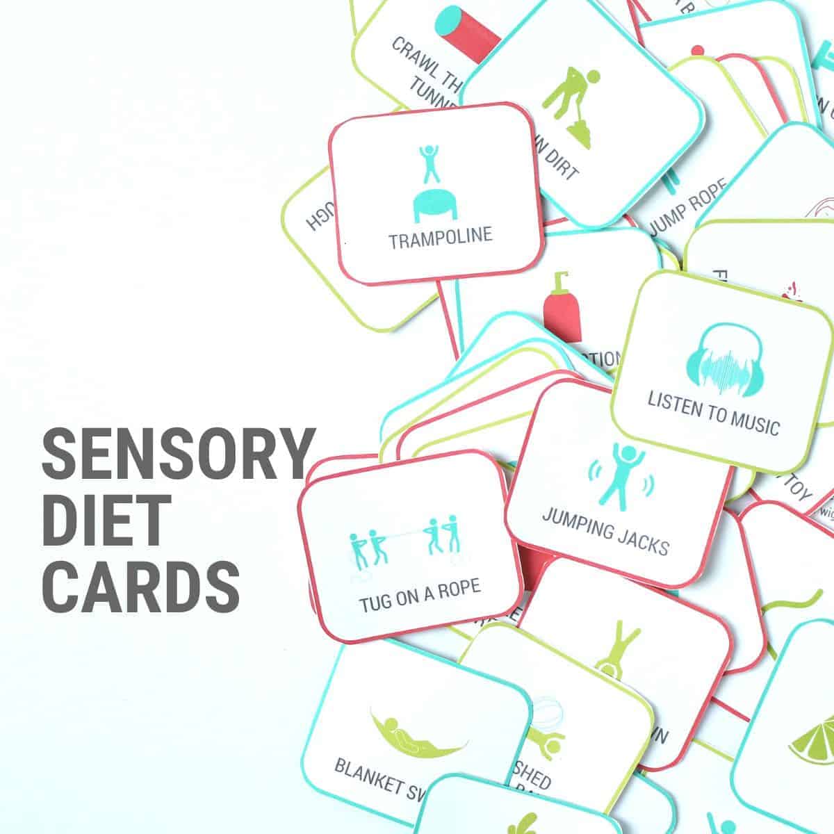 The ultimate guide to sensory diets that includes a sensory diet template PDF, powerful sensory diet examples, and 4 steps to create your own sensory diet today!