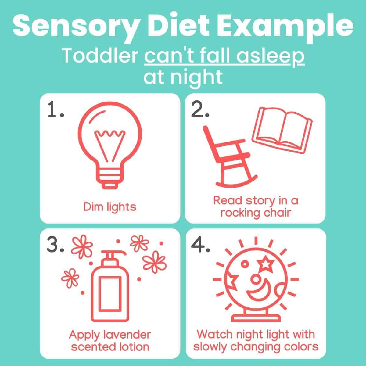 The ultimate guide to sensory diets that includes a sensory diet template PDF, powerful sensory diet examples, and 4 steps to create your own sensory diet today!