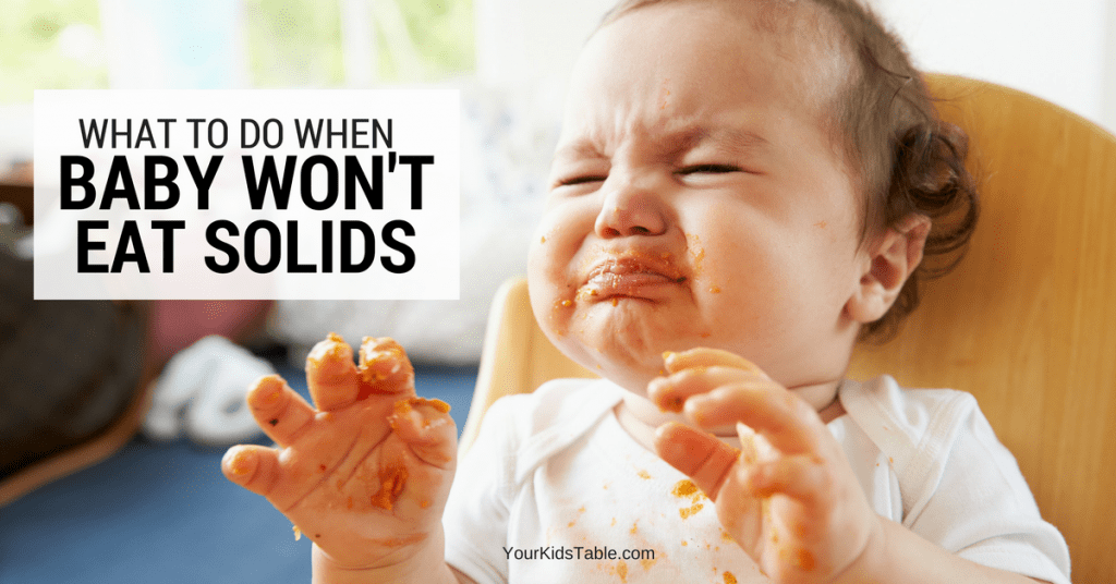 1 year old won't eat solids