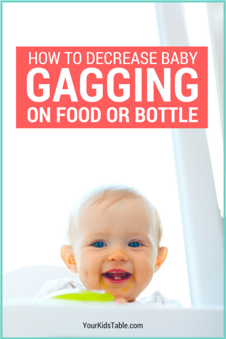 Your baby gagging can be terrifying. Learn about the gag reflex in babies and what to do when babies have a sensitive reflex and gag on food or their bottle.