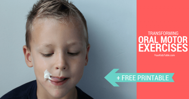 Oral Motor Exercises - Your Kid's Table