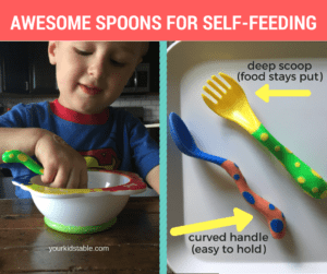 toddler spoon curved handle