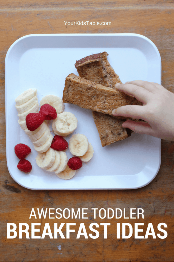 Amazing toddler breakfast ideas that are easy and healthy.  Take the stress out of your morning and get peace of mind with more than 15 ideas that your toddler will gobble up. #toddler #breakfastideas #toddlerfood