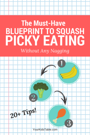 Learn how to help your child or toddler with picky eating. Get practical tips and strategies you can start today for the picky eater in your life! #parenting #toddler #pickyeating #pickyeater #yourkidstable #kids