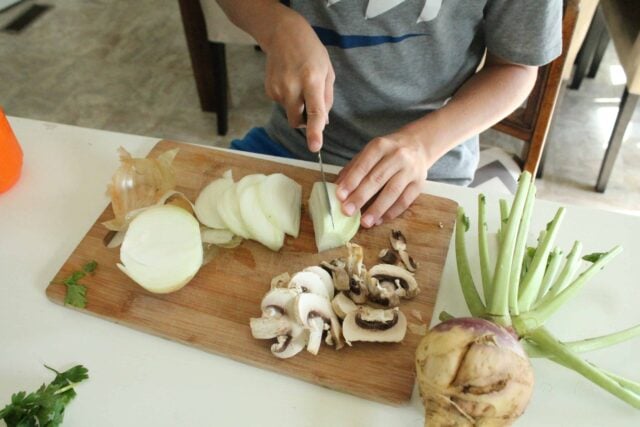 Cooking with toddlers or kids can fun, educational, and even help them learn to eat new foods.  Find out what cooking activities your child can do and get a list of inspiring recipes and tips to keep your sanity! 