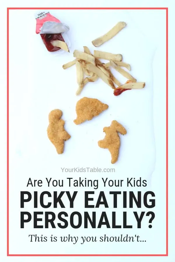 When your child's diet is so limited and mealtimes are a battleground on the daily it's hard not to start to take it personal, but doing so can actually make it harder to make progress and help your child. Learn how to leverage those feelings instead! #pickyeater #pickyeating #pickyeaterkid #kidpickyeater #parenting #parentingtips #parentingadvice