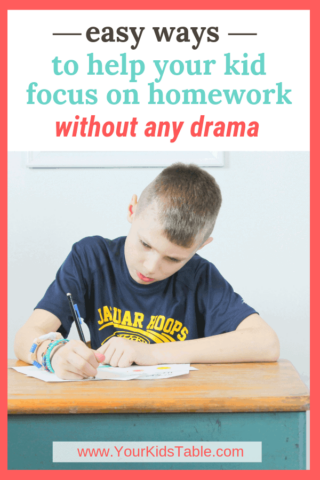 Easy Ways to Help Your Kid Focus on Homework