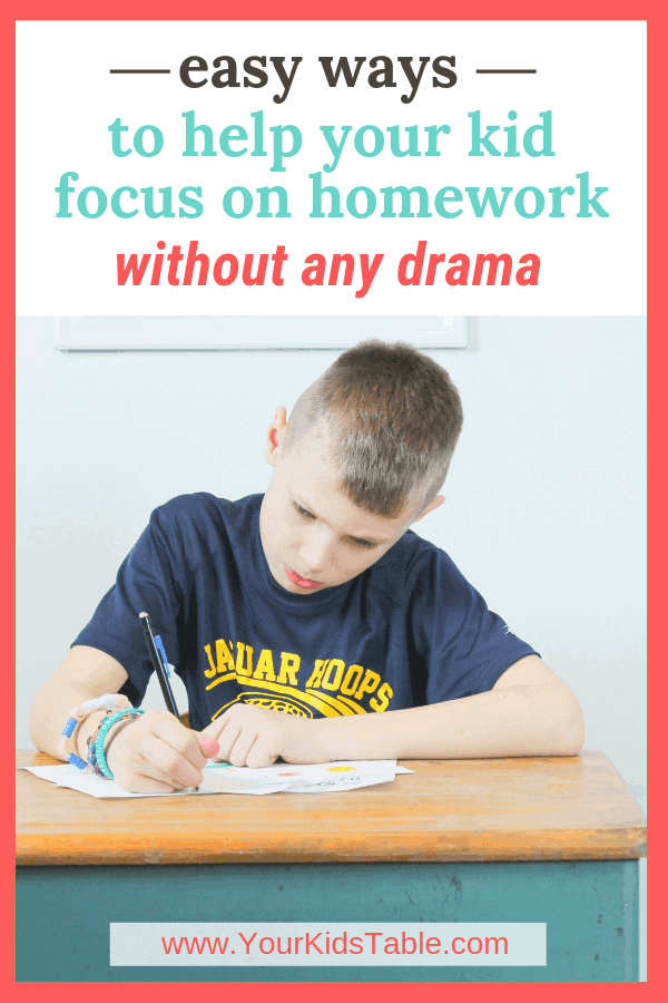 how to focus on homework more