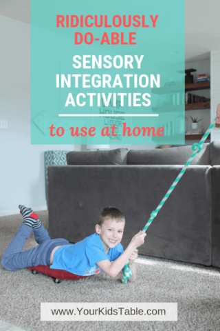 Ridiculously Do-Able Sensory Integration Activities to Use at Home