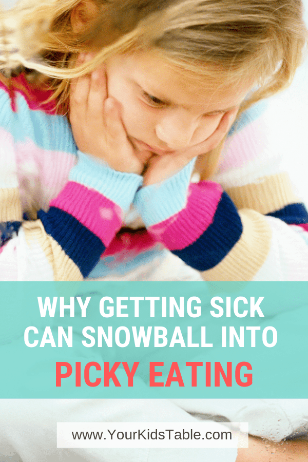 When a child goes through a significant illness, there can be an unforeseen side effect that can last for years. Learn why this happens and how to prevent it with your child. #notgettingbetter #pickyeating #kidssick #stillnoteating