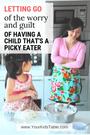 The weight of worry and guilt when you have a picky eater can be crippling! Find out how a mom of an extreme picky eater turned it all around! #pickyeating #pickyeater #pickyeatingworries #worriedaboutpickyeating
