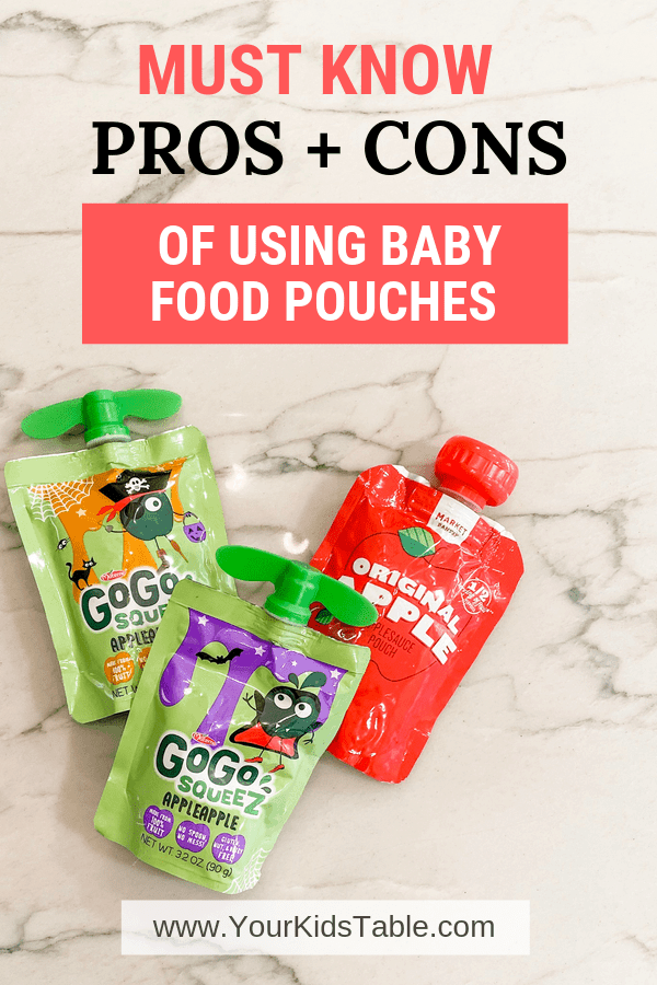 Reusable Food Pouches Baby Food Pouches for Homemade Snacks 3 Pack 