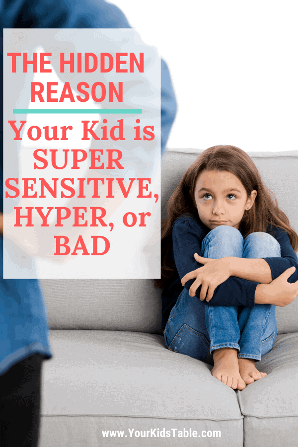 So many kids are commonly labeled as super sensitive, hyperactive, or just plain bad. But, there's often a reason for these behaviors and challenges that most parents aren't taught about. Find out what it is... #badbehavior #badbehaviorkids #hyperactivekids #supersensitivepeople