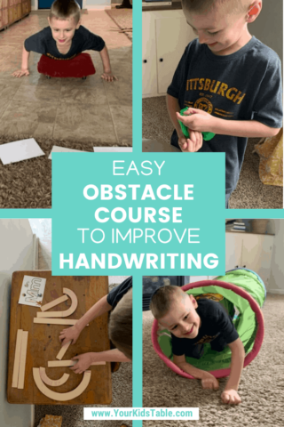Easy Obstacle Course to Improve Handwriting