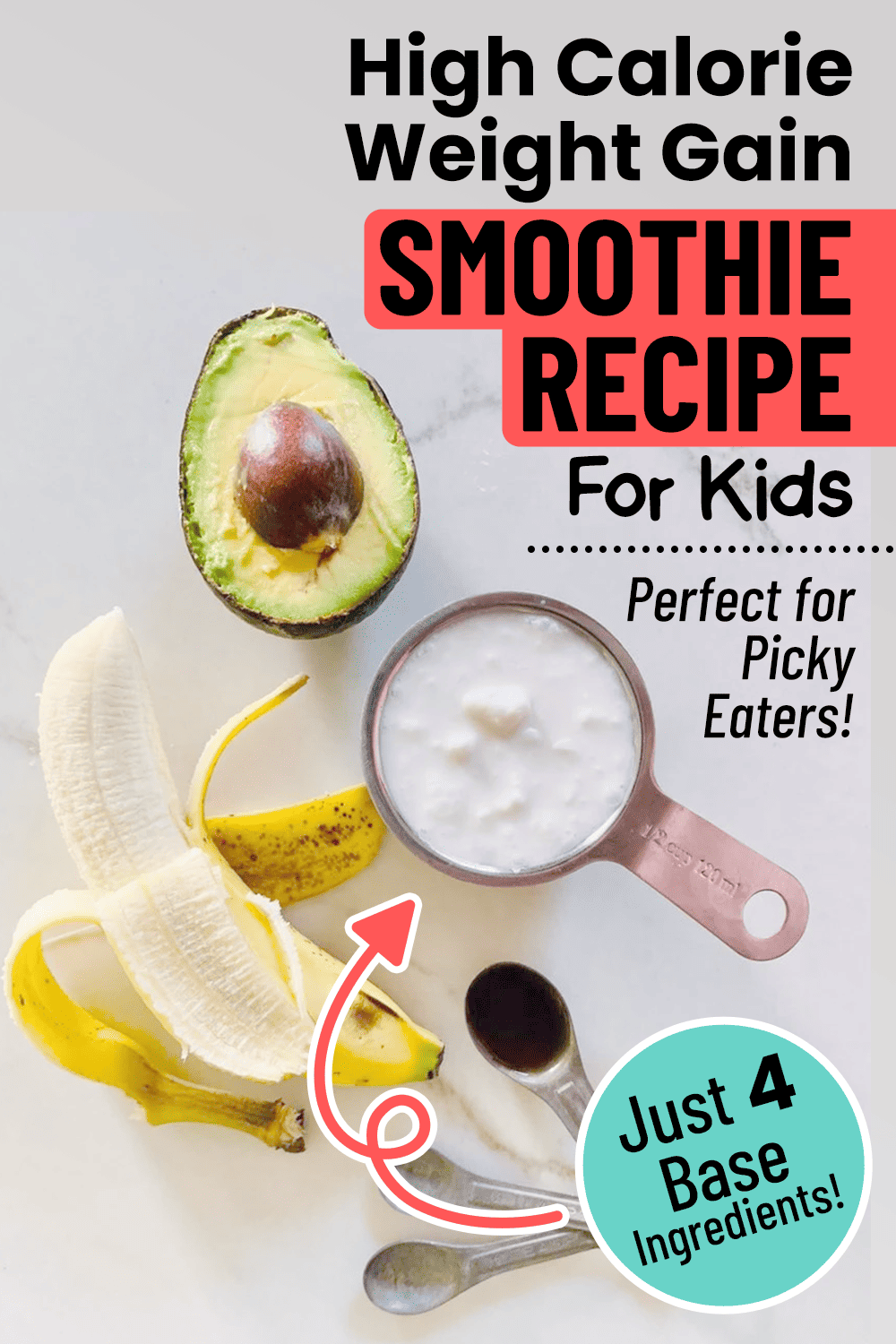 Natural Weight Gain Smoothie Recipe for Kids - Your Kid's Table