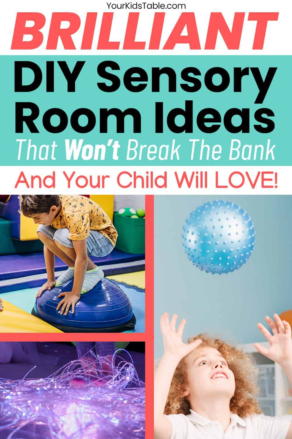 Get inspired with these easy and affordable sensory room ideas for kids! And, learn step by step DIY and create your own sensory room on a budget. Affiliate links used below.