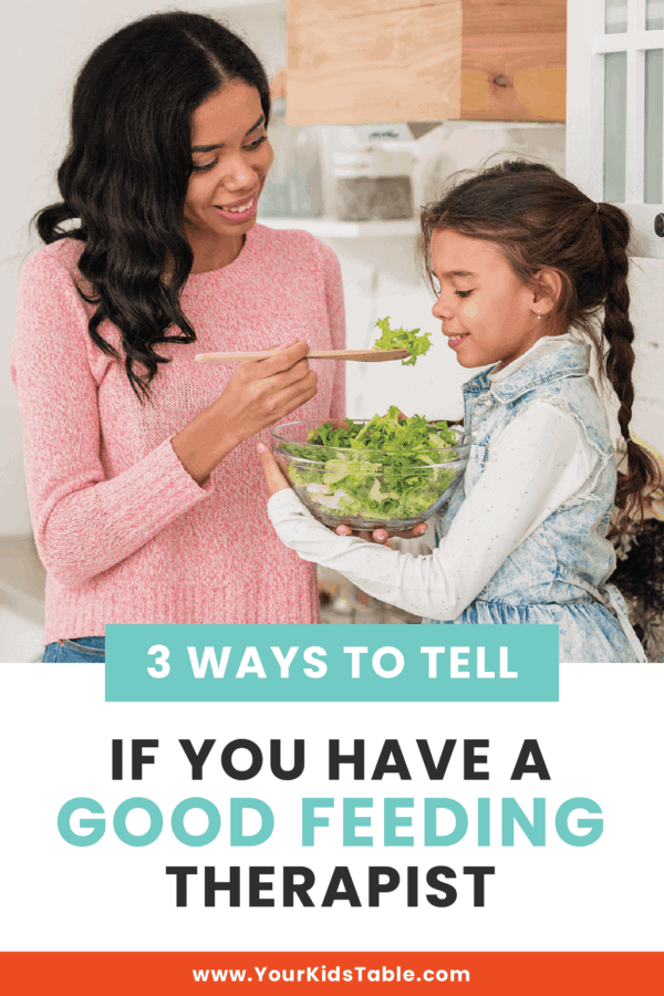 Got a feeding therapist? Need one? Or, maybe you are one? Learn 3 things every good feeding therapist does in feeding therapy, and what to do if a feeding therapist isn't working out. #feedingtherapist