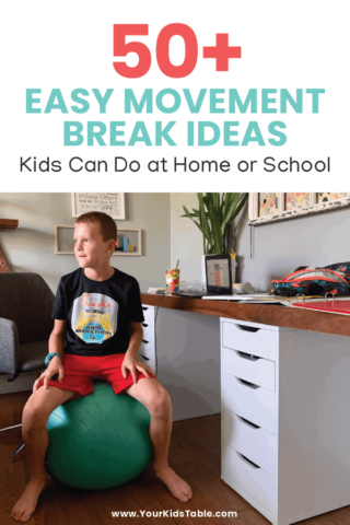 Easy Movement Break Ideas Kids Can Do at Home or School