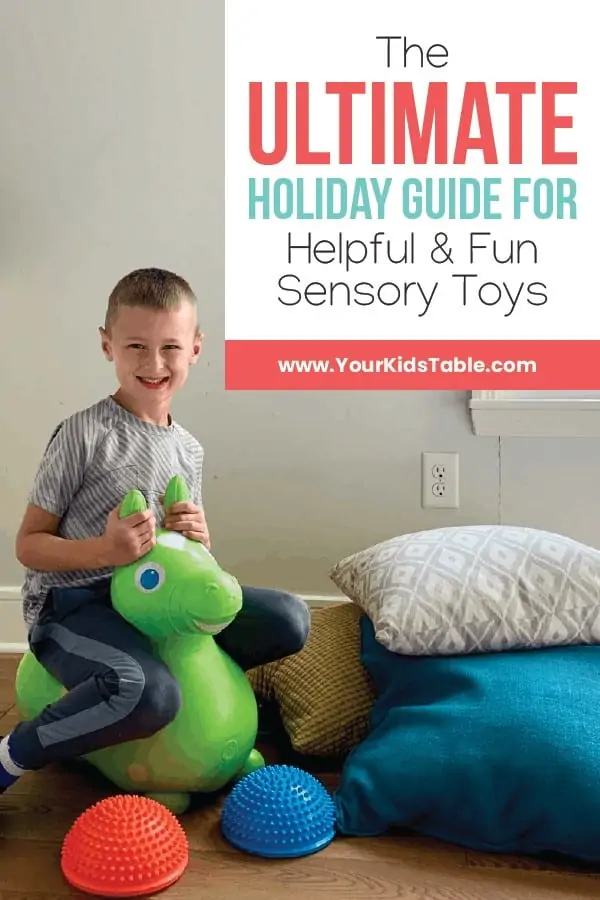 If you're looking to get a special gift for your child this holiday season that will last and help your child develop, then dive into this mega sensory toy holiday guide to find an awesome toy for your child!