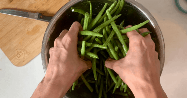 Try this crazy simple way to cook green beans for kids! Learn the special twist to preparing green beans so that your kid comes back for more. Perfect for picky eaters too, with just 5 minutes of prep time.  