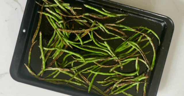 Try this crazy simple way to cook green beans for kids! Learn the special twist to preparing green beans so that your kid comes back for more. Perfect for picky eaters too, with just 5 minutes of prep time.  