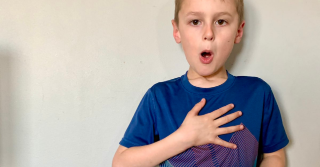 Learn how to easily teach belly breathing to kids from ages 2 through teens. Belly or diaphragmatic breathing has been proven to reduce stress, overwhelm, and anxiety!   