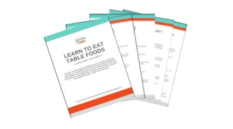 Learn To Eat Table Foods Printable - Your Kid's Table