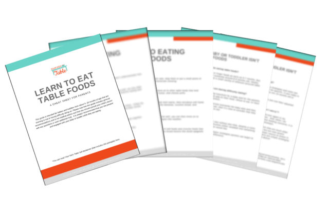 Learn To Eat Table Foods Printable (1) (1) - Your Kid's Table