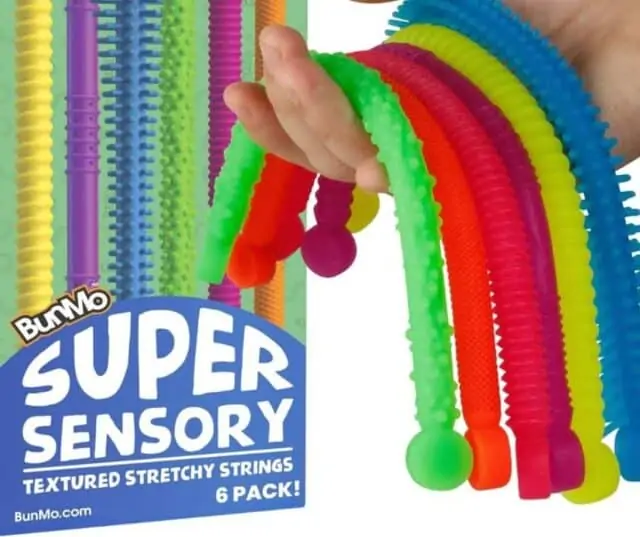 Fidget Toys and Sensory Toys by - Textured Stretchy Strings and Super Sensory