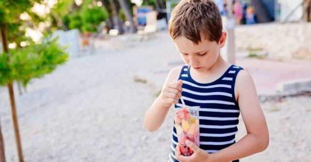 Learn 9 easy tricks to travel and go on vacation stress free with a picky eater for your next trip.  And, take advantage of a couple of simple ways to get your kid trying new foods while on vacation! 