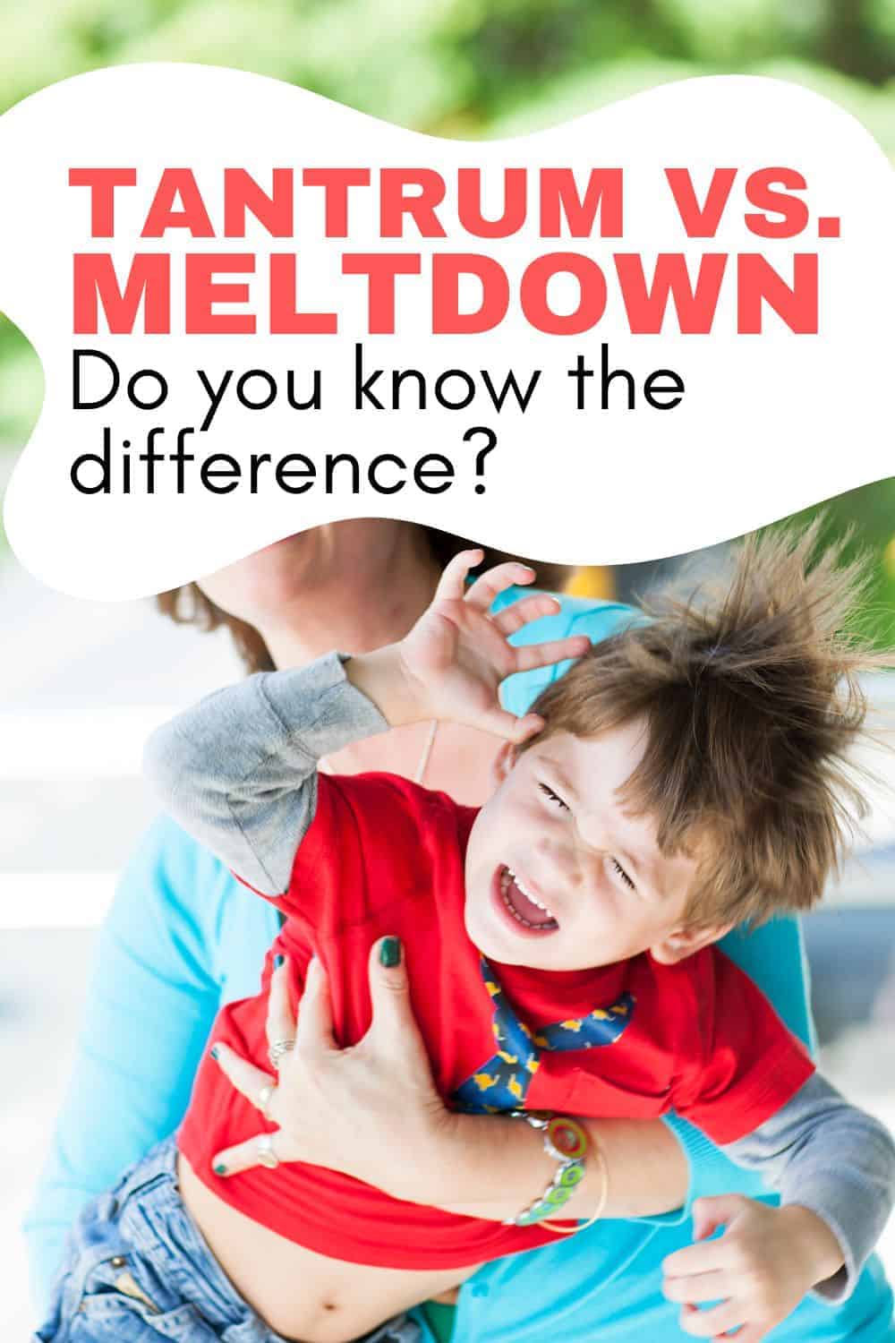 Is your child having a sensory meltdown or a tantrum? Learn exactly how to tell the difference between a sensory meltdown vs. tantrum and how to help your child’s sensory processing when they are having a sensory overload meltdown.