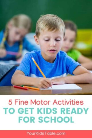 5 Fine Motor Activities to Get Kids Ready for School